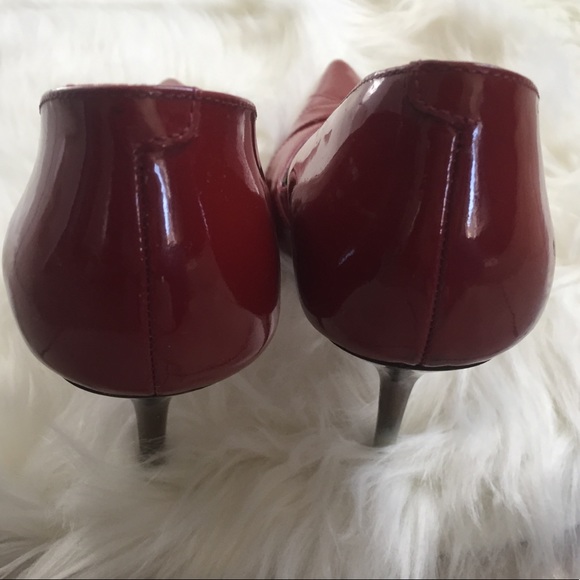 ALDO 👠 Red Patent Leather Cutout Stilettos - Picture 5 of 8